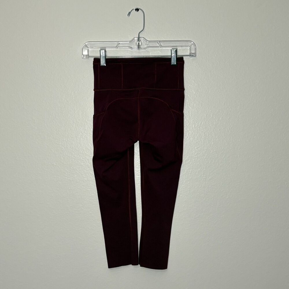 Lululemon Fast & Free Crop II *Nulux 19" Dark Adobe 2
